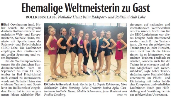 Ehemalige Weltmeisterin zu Gast