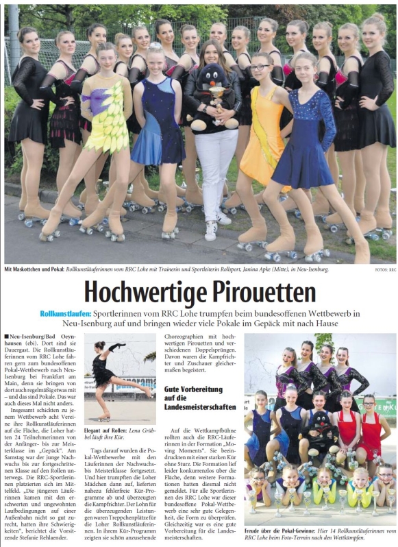 Hochwertige Pirouetten