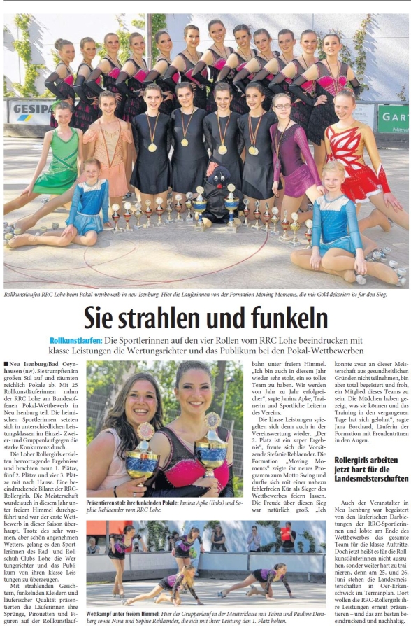 Sie strahlen und funkeln