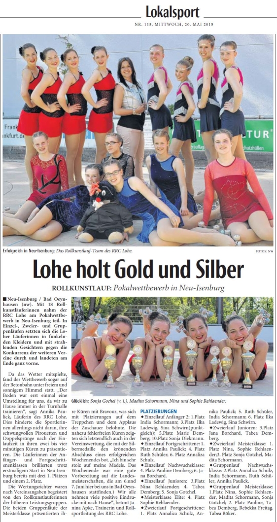 Lohe holt Gold und Silber