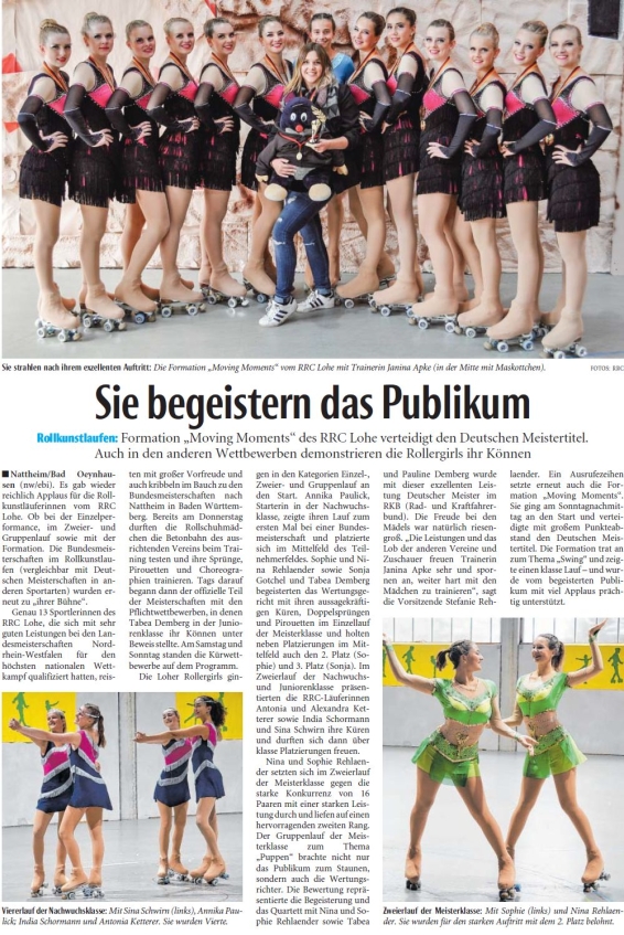 Sie begeistern das Publikum