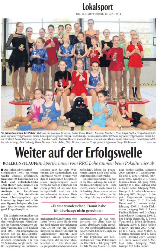 Neue Westfälische 28.05.2014