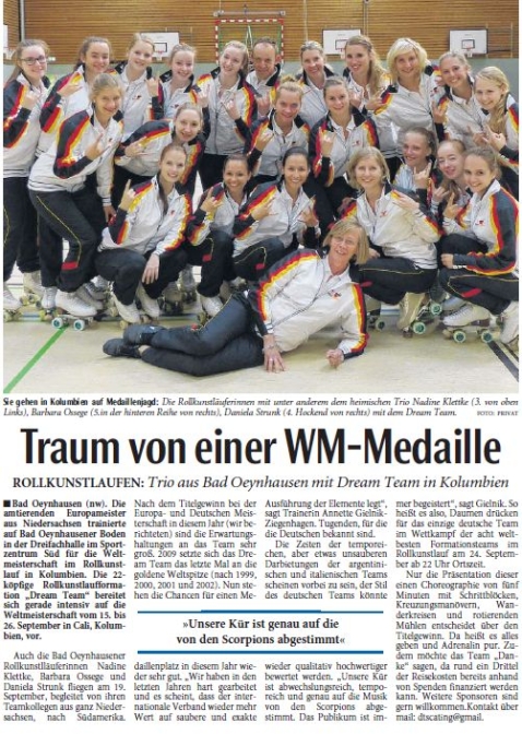 Traum von einer WM-Medaille