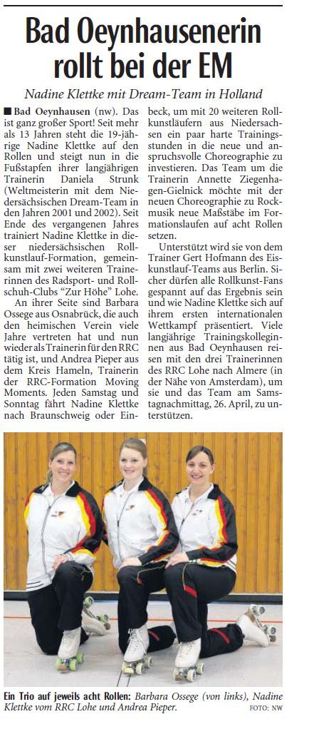 Neue Westfälische 24.04.14